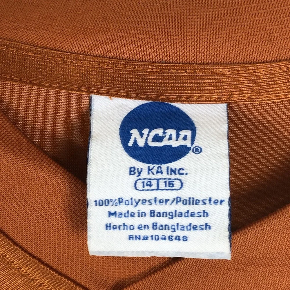 University Of Texas Longhorns NCAA #12  Jersey Sz Youth (14/16) Orange Football
